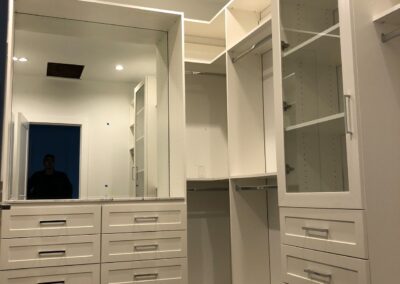 Direct Glass Walk in Closet with Mirror